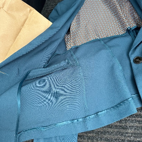 Light teal blue blazer - Picture 4 of 9